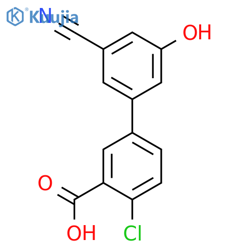 5-(3-Carboxy-4-chlorophenyl)-3-cyanophenol structure