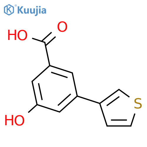 3-Hydroxy-5-(thiophen-3-yl)benzoic acid structure