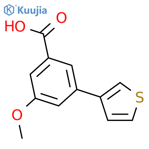 5-Methoxy-3-(thiophen-3-yl)benzoic acid structure
