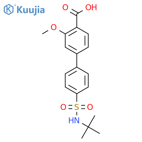 4-(4-t-Butylsulfamoylphenyl)-2-methoxybenzoic acid structure