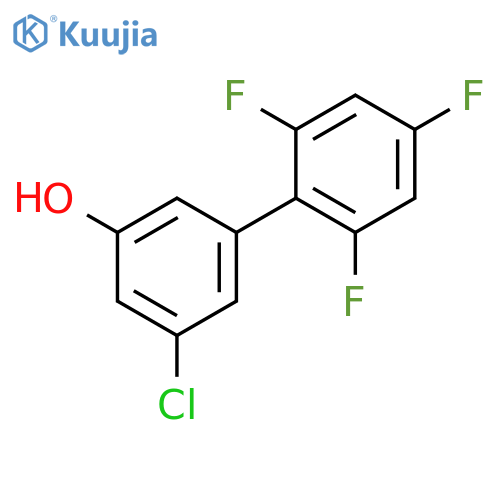 3-Chloro-5-(2,4,6-trifluorophenyl)phenol structure