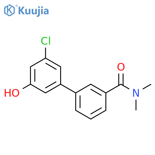 3-Chloro-5-[3-(N,N-dimethylaminocarbonyl)phenyl]phenol structure
