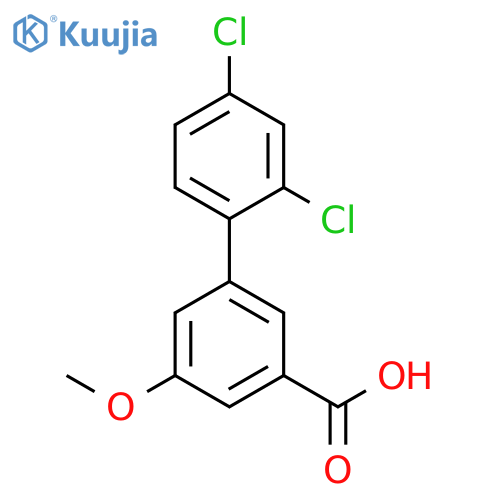 3-(2,4-Dichlorophenyl)-5-methoxybenzoic acid structure