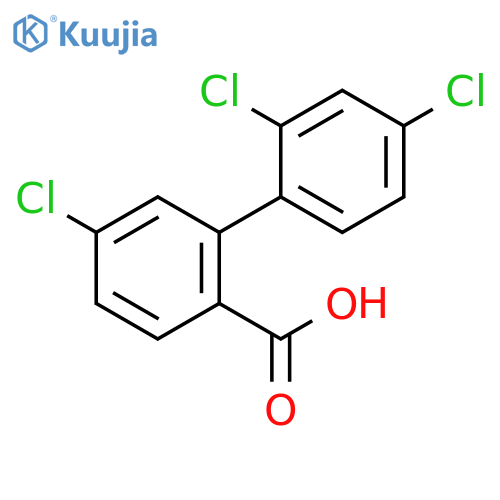 4-Chloro-2-(2,4-dichlorophenyl)benzoic acid structure