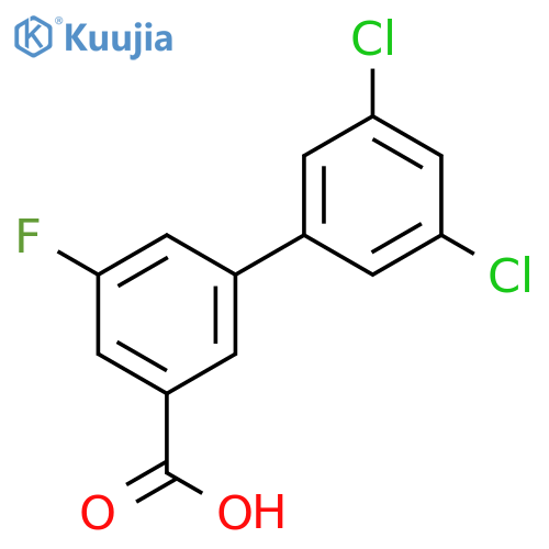 3-(3,5-Dichlorophenyl)-5-fluorobenzoic acid structure