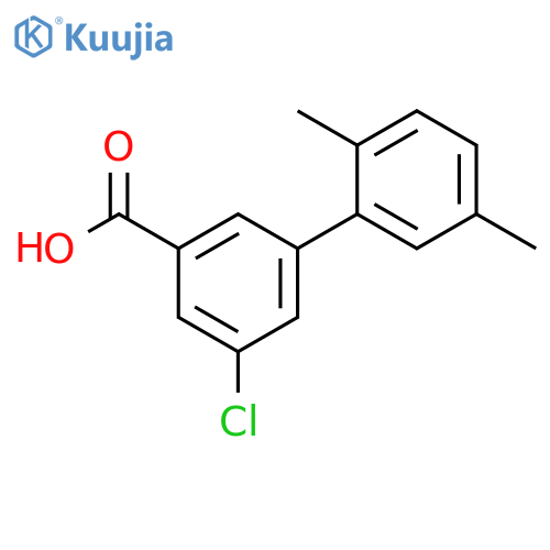 5-Chloro-3-(2,5-dimethylphenyl)benzoic acid structure