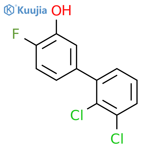 2',3'-Dichloro-4-fluoro-biphenyl-3-ol structure