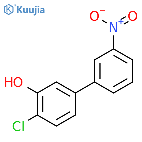 2-chloro-5-(3-nitrophenyl)phenol structure