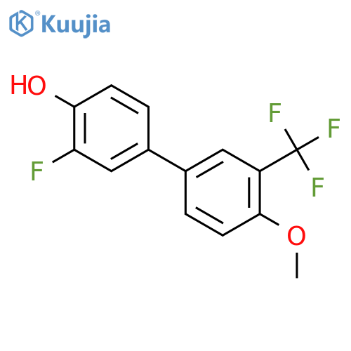 2-fluoro-4-[4-methoxy-3-(trifluoromethyl)phenyl]phenol structure