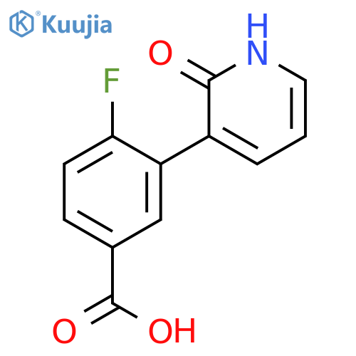 3-(5-Carboxy-2-fluorophenyl)-2-hydroxypyridine structure