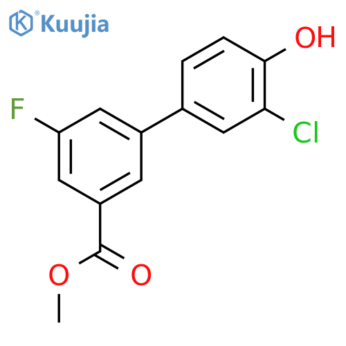 Methyl 3-(3-chloro-4-hydroxyphenyl)-5-fluorobenzoate structure
