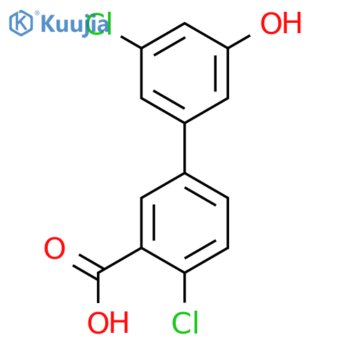 5-(3-Carboxy-4-chlorophenyl)-3-chlorophenol structure