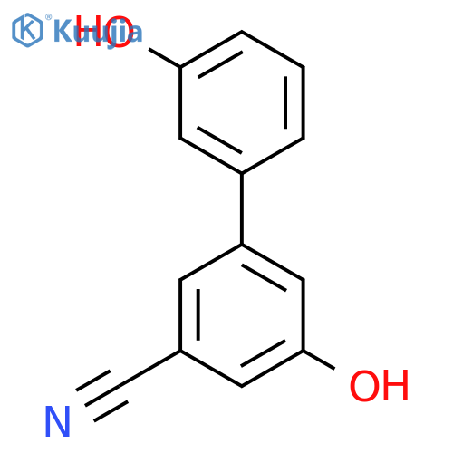 3-Cyano-5-(3-hydroxyphenyl)phenol structure