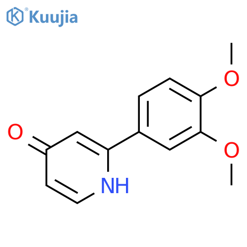 2-(3,4-Dimethoxyphenyl)pyridin-4(1H)-one structure