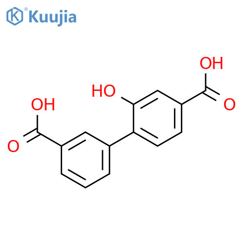 4-(3-Carboxyphenyl)-3-hydroxybenzoic acid structure