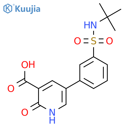 5-(3-T-Butylsulfamoylphenyl)-2-hydroxynicotinic acid structure