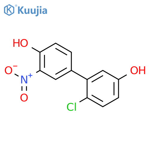 4-(2-Chloro-5-hydroxyphenyl)-2-nitrophenol structure