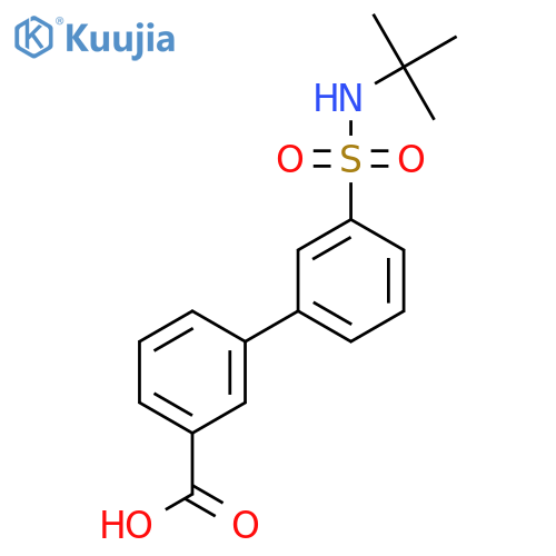 3-(3-t-Butylsulfamoylphenyl)benzoic acid structure