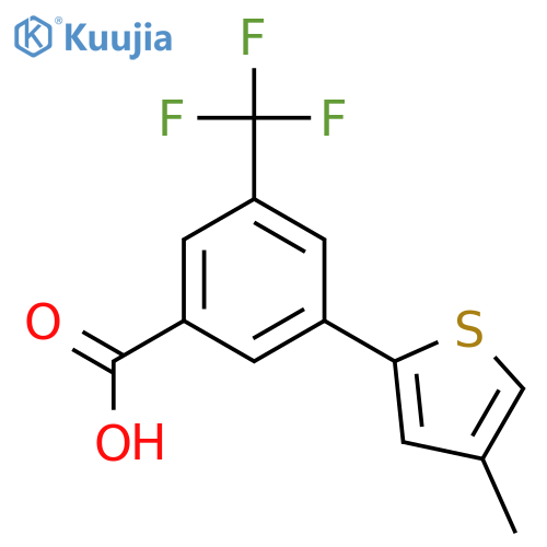 3-(4-Methylthiophenyl)-5-trifluoromethylbenzoic acid structure