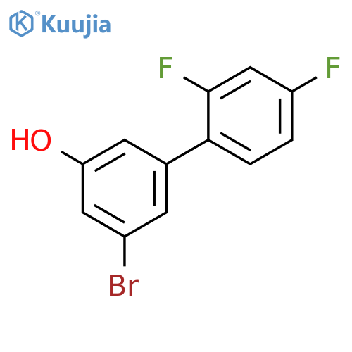 3-Bromo-5-(2,4-difluorophenyl)phenol structure
