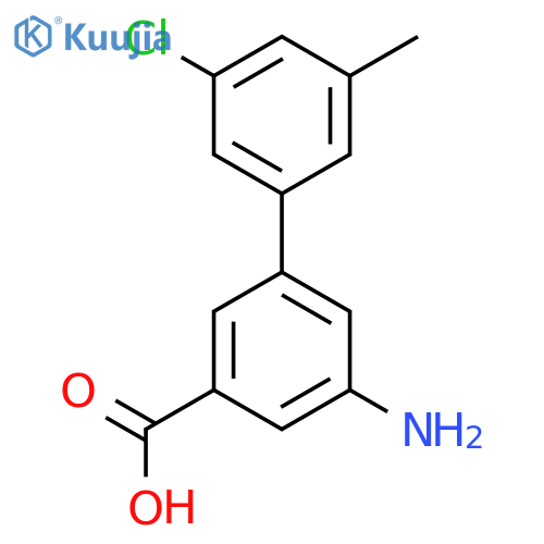 3-Amino-5-(3-chloro-5-methylphenyl)benzoic acid structure