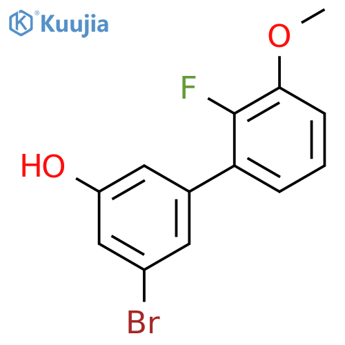 3-Bromo-5-(2-fluoro-3-methoxyphenyl)phenol structure