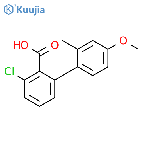 6-Chloro-2-(4-methoxy-2-methylphenyl)benzoic acid structure