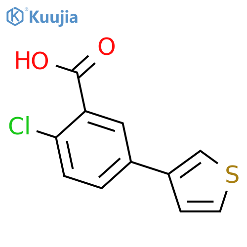 2-Chloro-5-(thiophen-3-YL)benzoic acid structure