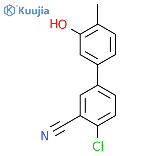 5-(4-Chloro-3-cyanophenyl)-2-methylphenol structure