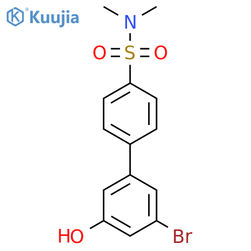 4-(3-Bromo-5-hydroxyphenyl)-N,N-dimethylbenzenesulfonamide structure