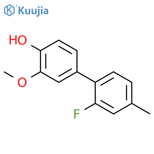 4-(2-Fluoro-4-methylphenyl)-2-methoxyphenol structure
