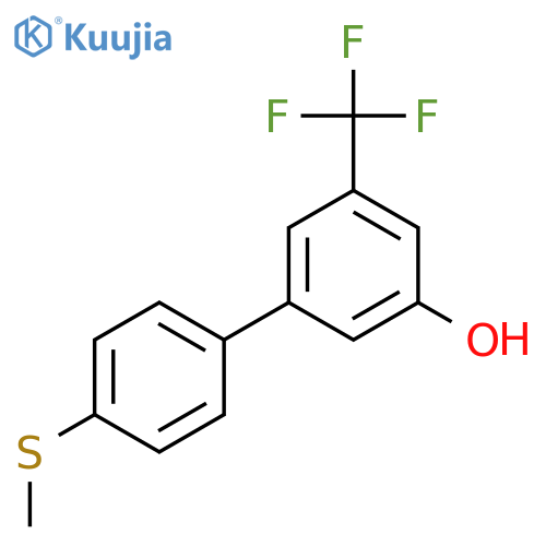 5-(4-Methylthiophenyl)-3-trifluoromethylphenol structure