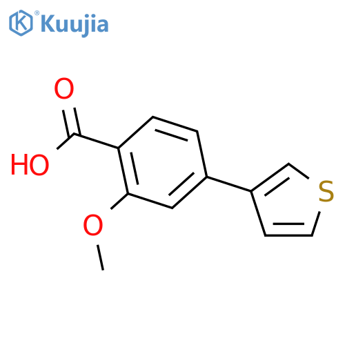 2-Methoxy-4-(thiophen-3-YL)benzoic acid structure