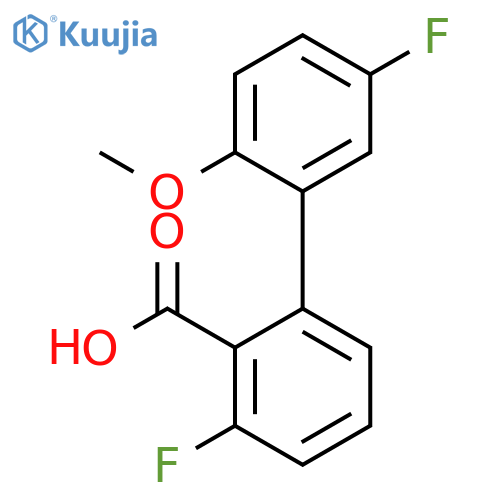 6-Fluoro-2-(5-fluoro-2-methoxyphenyl)benzoic acid structure
