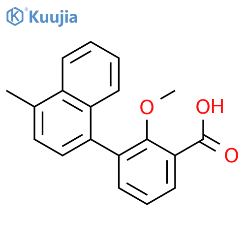 2-Methoxy-3-(naphthalen-1-yl)benzoic acid structure