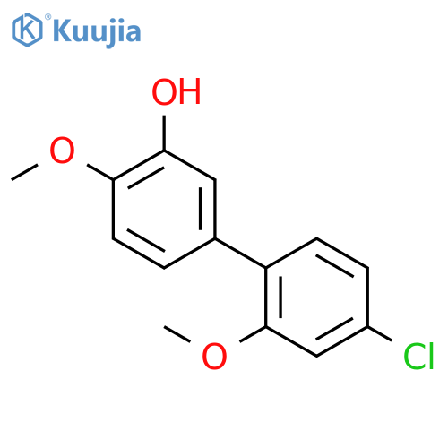 5-(4-Chloro-2-methoxyphenyl)-2-methoxyphenol structure