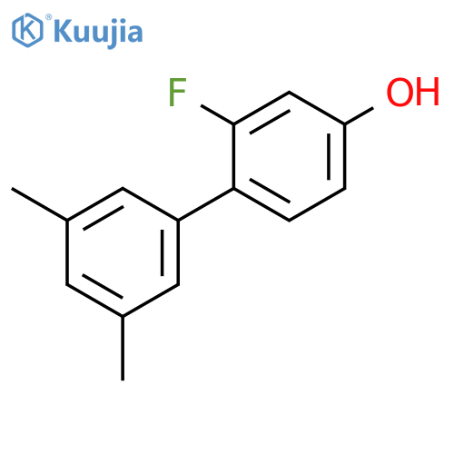 4-(3,5-Dimethylphenyl)-3-fluorophenol structure