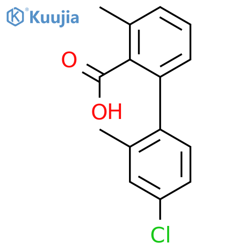 2-(4-Chloro-2-methylphenyl)-6-methylbenzoic acid structure