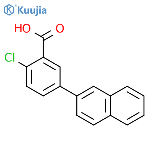 2-Chloro-5-(naphthalen-2-YL)benzoic acid structure