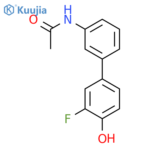 4-(3-Acetylaminophenyl)-2-fluorophenol structure