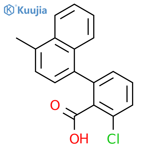 2-Chloro-6-(naphthalen-1-yl)benzoic acid structure