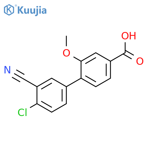 4-(4-Chloro-3-cyanophenyl)-3-methoxybenzoic acid structure