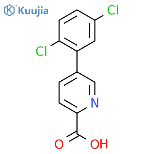 5-(2,5-Dichlorophenyl)picolinic acid structure