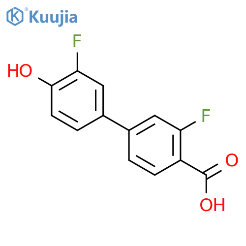 4-(4-Carboxy-3-fluorophenyl)-2-fluorophenol structure