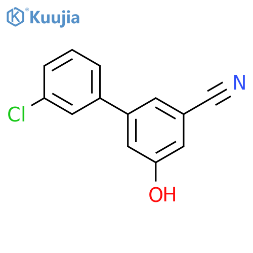 [1,1'-Biphenyl]-3-carbonitrile, 3'-chloro-5-hydroxy- structure