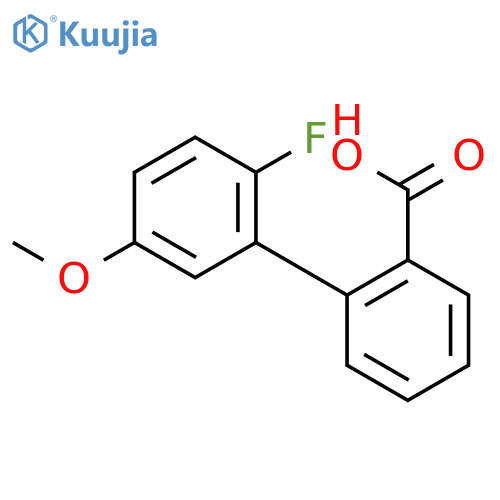 2-(2-fluoro-5-methoxyphenyl)benzoic Acid structure