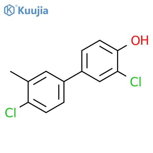[1,1'-Biphenyl]-4-ol, 3,4'-dichloro-3'-methyl- structure