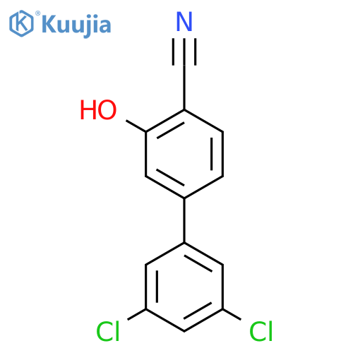 2-Cyano-5-(3,5-dichlorophenyl)phenol structure