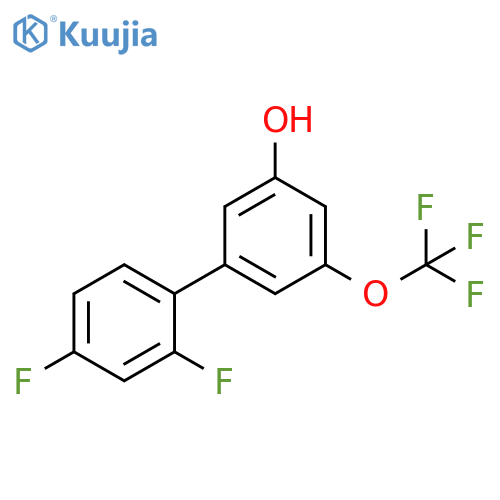 [1,1'-Biphenyl]-3-ol, 2',4'-difluoro-5-(trifluoromethoxy)- structure