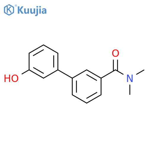 [1,1'-Biphenyl]-3-carboxamide, 3'-hydroxy-N,N-dimethyl- structure